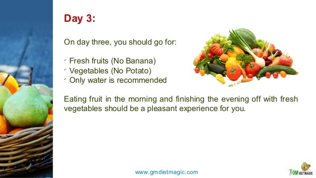gm diet plan for 3 days gm diet plan for 3 days